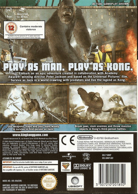 Peter Jackson's King Kong : The Official Game Of The Movie dos