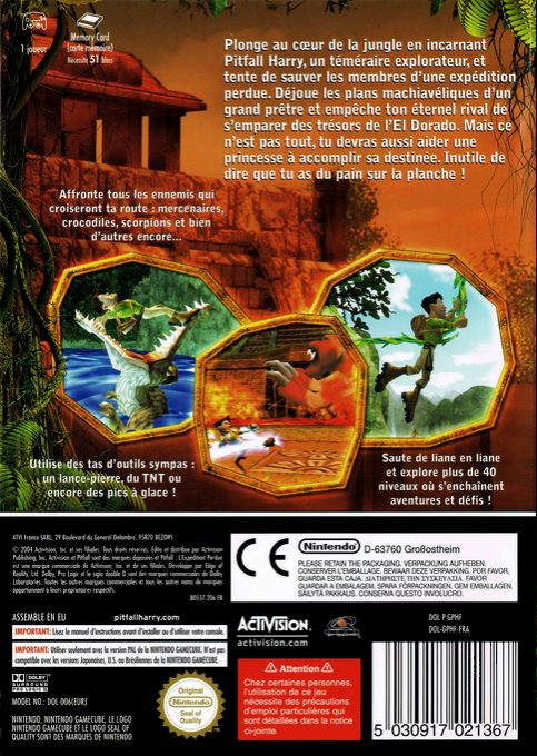 Pitfall : L'expédition Perdue dos