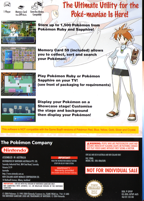 Pokémon Box : Rubis & Saphir dos