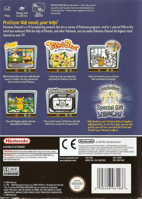 Pokémon Channel dos