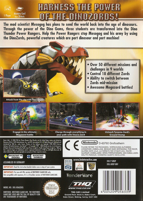 Power Rangers : Dino Tonnerre dos