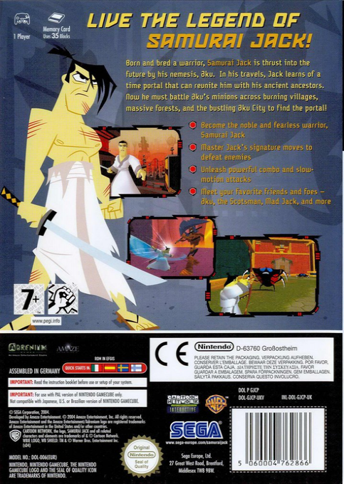 Samurai Jack : The Shadow of Aku dos