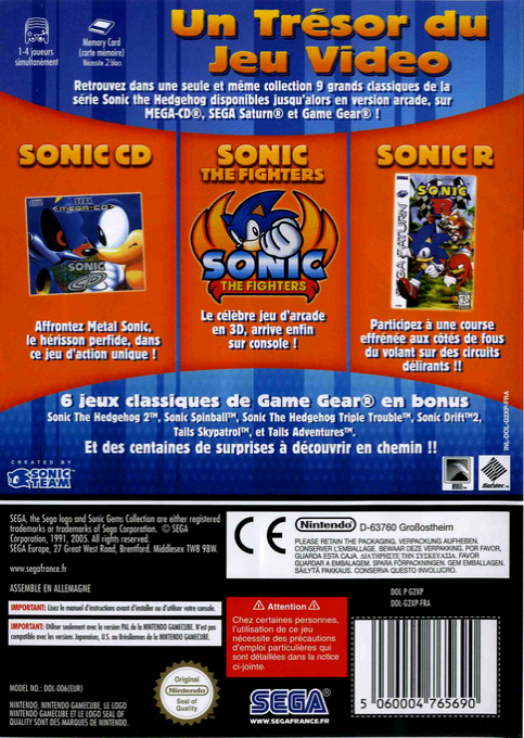 Sonic Gems Collection dos