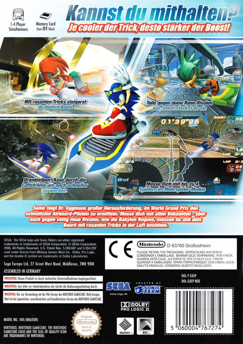 Sonic Riders dos