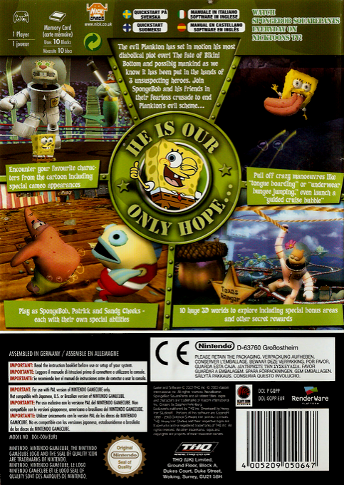 SpongeBob SquarePants : Battle for Bikini Bottom dos