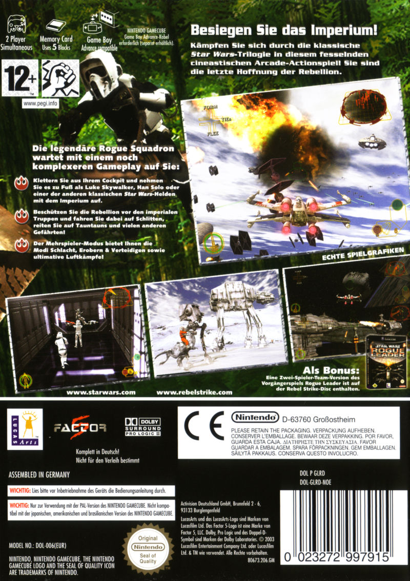 Star Wars Rogue Squadron III : Rebel Strike dos