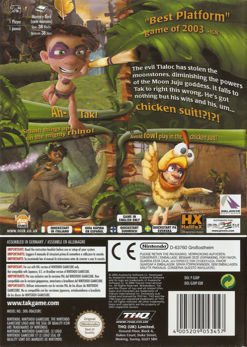 Tak et le Pouvoir de Juju dos