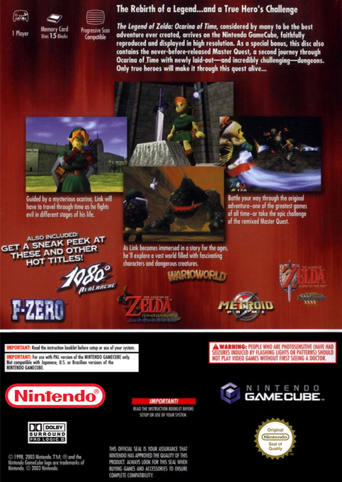 The Legend of Zelda : Ocarina of Time / Master Quest dos