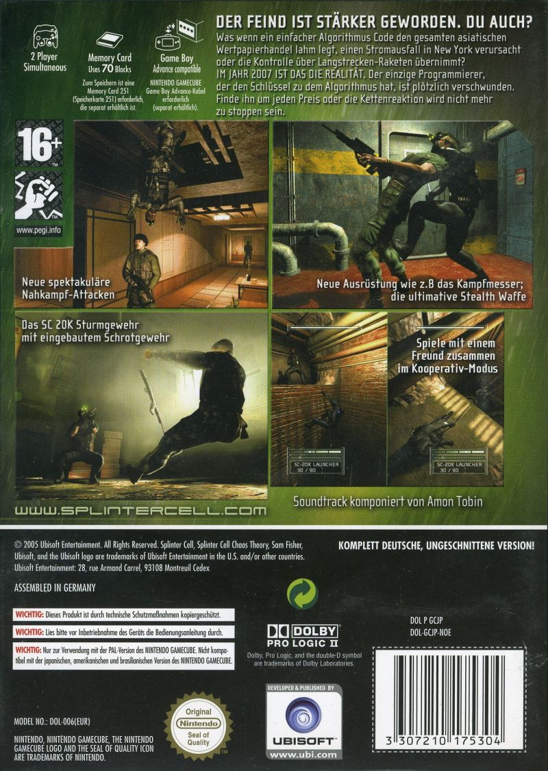 Tom Clancy's Splinter Cell : Chaos Theory dos