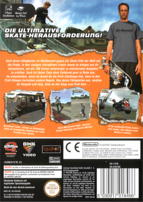 Tony Hawk's Pro Skater 3 dos