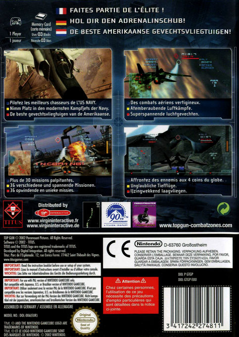 Top Gun : Combat Zones dos