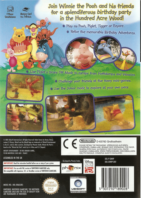 Winnie l'Ourson : A la Recherche des Souvenirs Oubliés dos