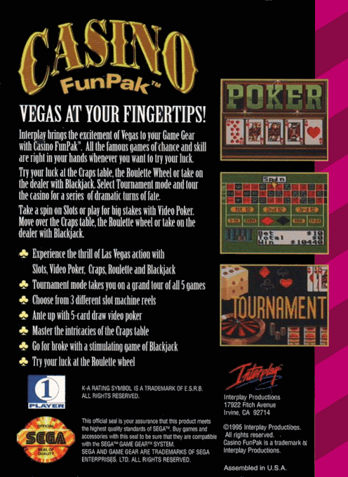 Casino Funpak - Dos