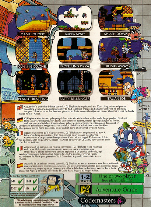 CJ Elephant Fugitive - Dos