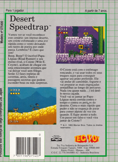 Desert Speedtrap Starring Road Runner And Wile E. Coyote - Dos