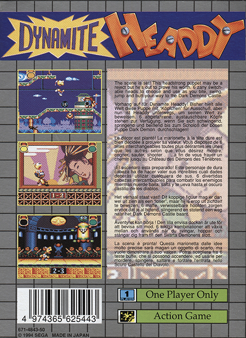 Dynamite Headdy - Dos