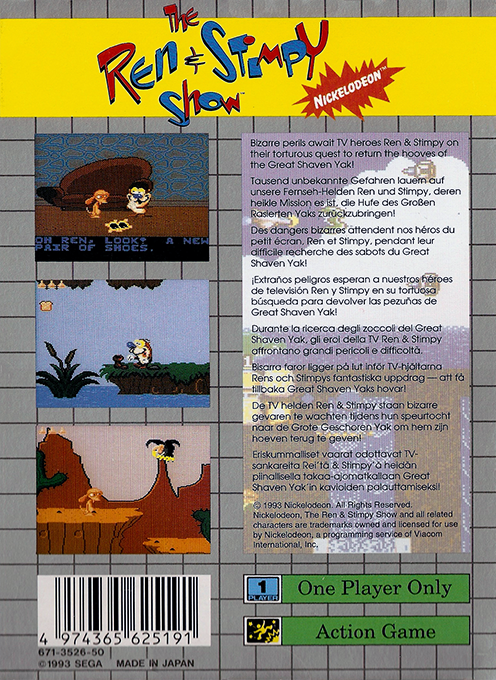 Quest for the Shaven Yak starring Ren Hoek & Stimpy - Dos