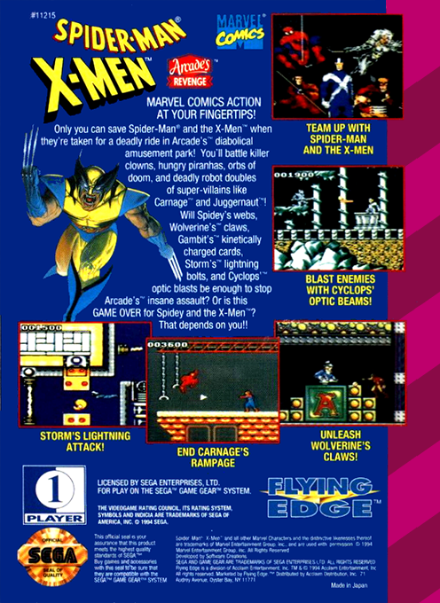 Spider-Man and the X-Men in Arcade's Revenge - Dos