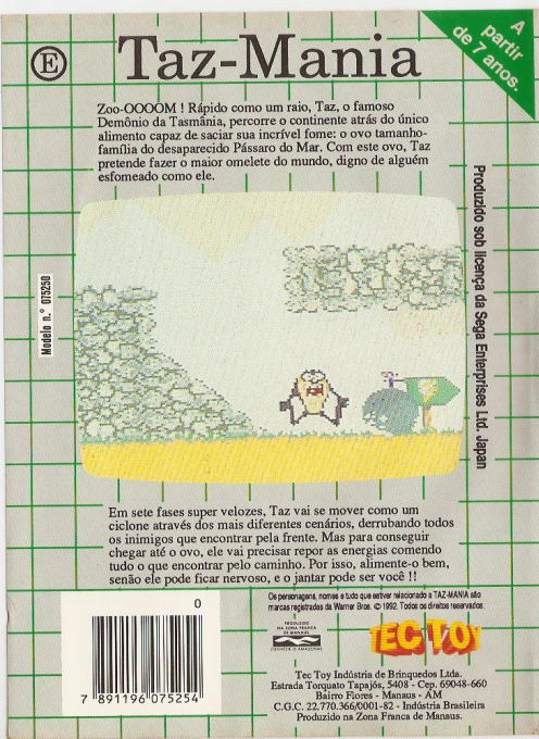 Taz-mania - Dos