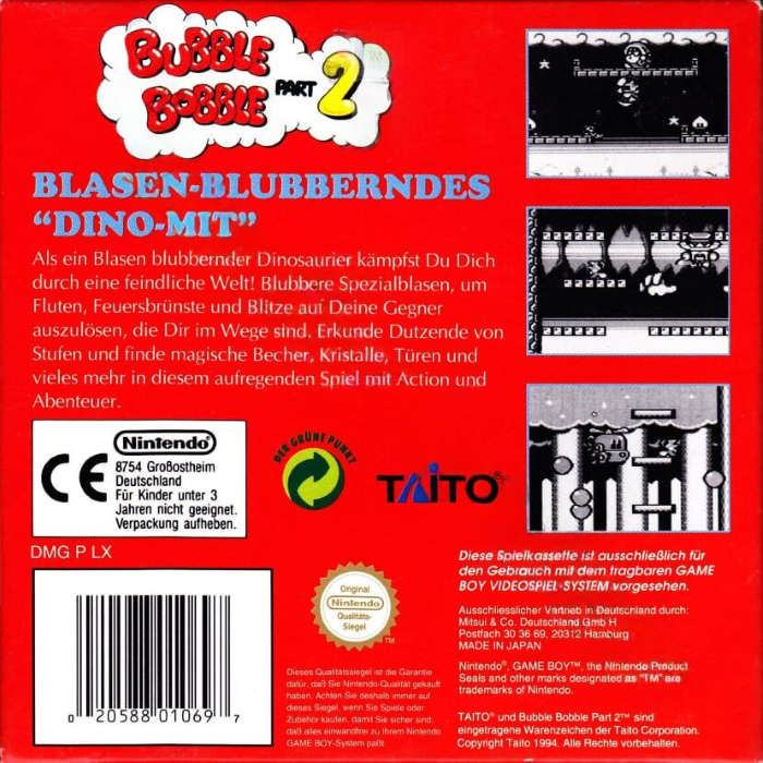 Bubble Bobble Part 2 - Dos