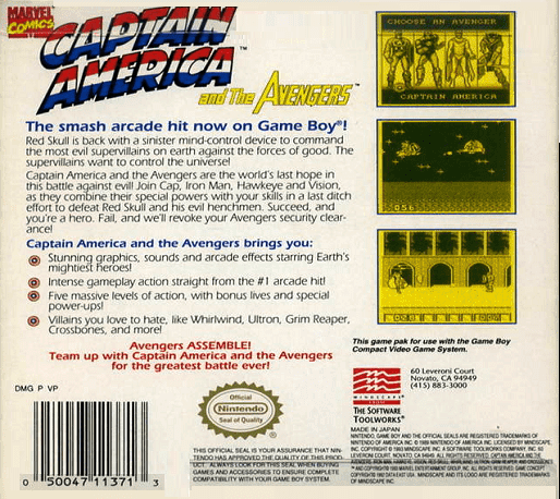 Captain America and the Avengers - Dos