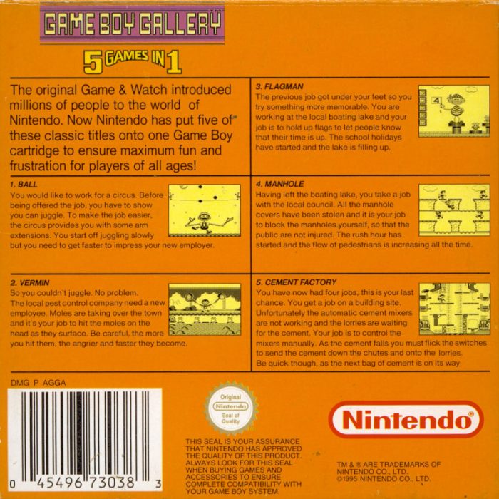 Game Boy Gallery - 5 Games In One - Dos