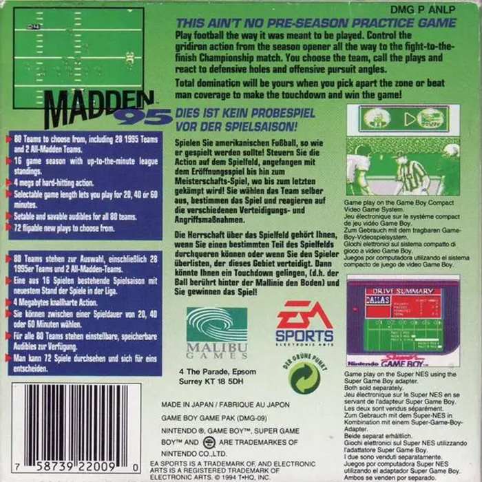 Madden '95 - Dos