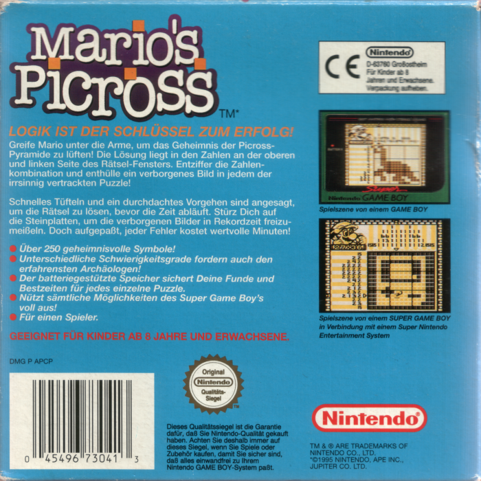 Mario's Picross - Dos