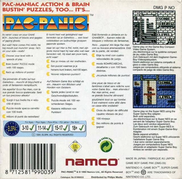 Pac-Panic dos