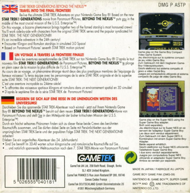 Star Trek Generations : Beyond the Nexus - Dos