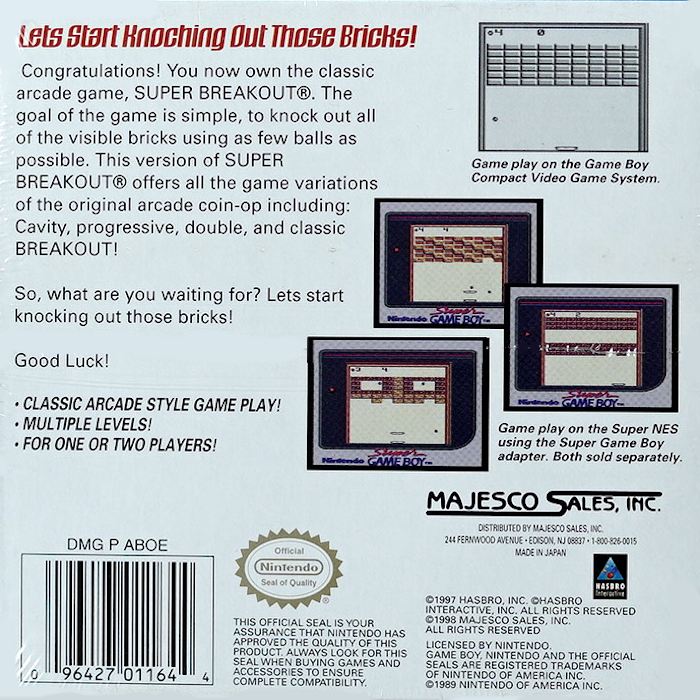 Super Breakout - Dos