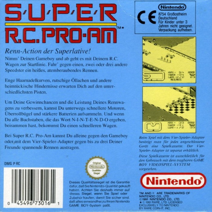 Super R.C. Pro-Am - Dos