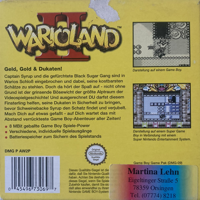 Wario Land II - Dos