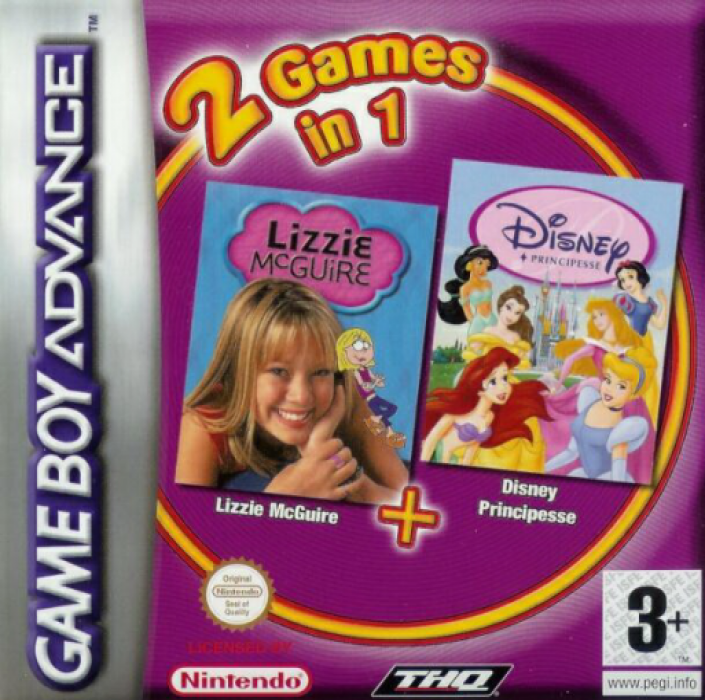 2 Games In 1 - Disney Princess + Lizzie Mcguire
