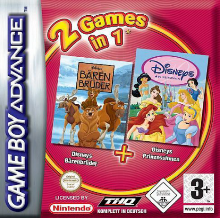 2 Games in 1 : Disney Princesse + Frère des Ours