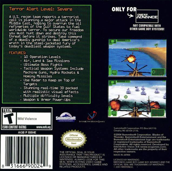 Blades of Thunder - Dos