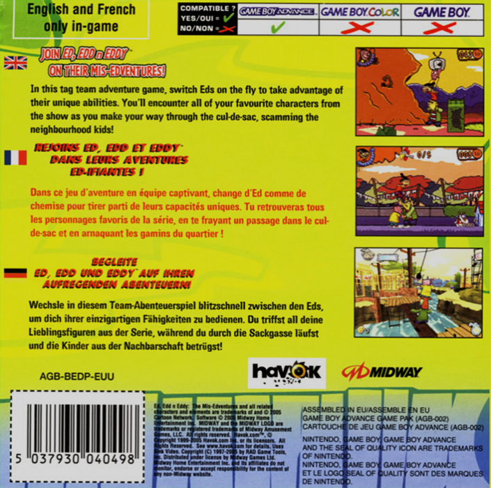 Ed Edd'n Eddy : The Mis-Edventures - Dos