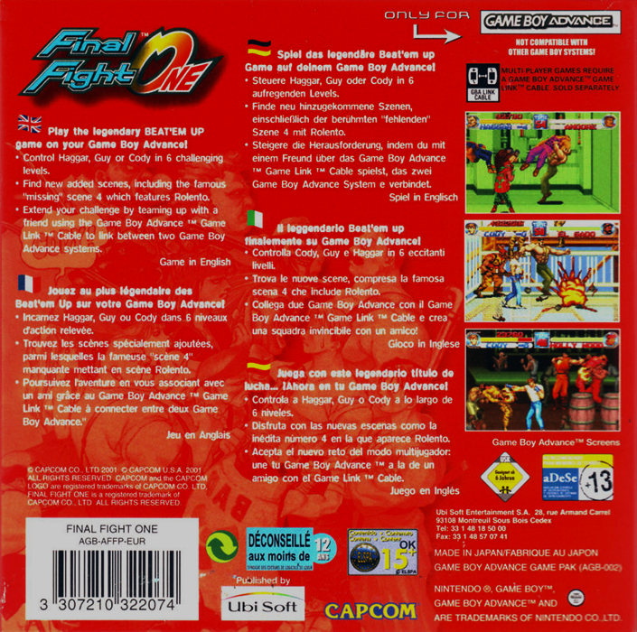 Final Fight One - Dos