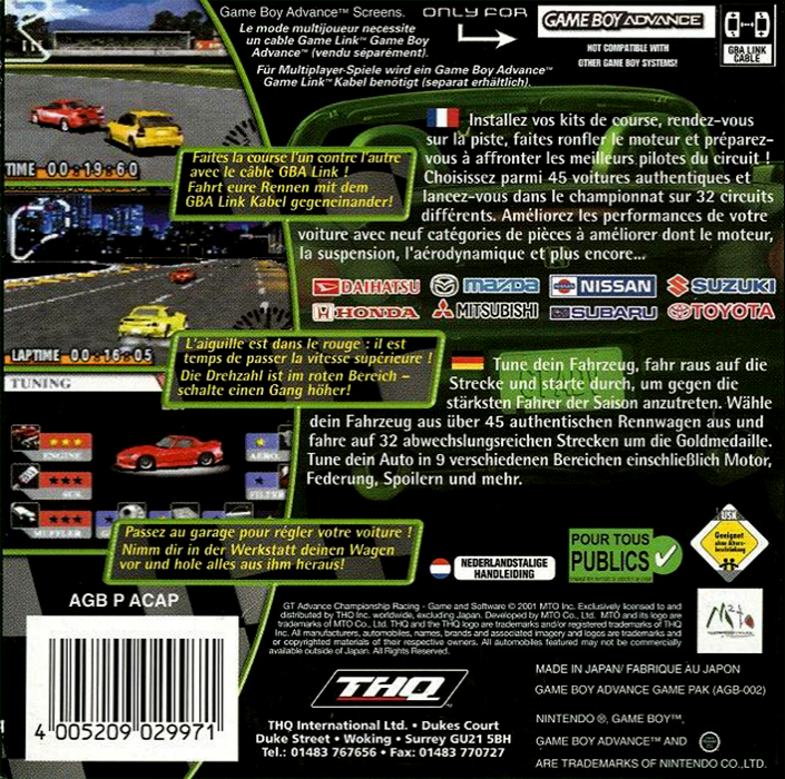 GT Advance : Championship Racing - Dos