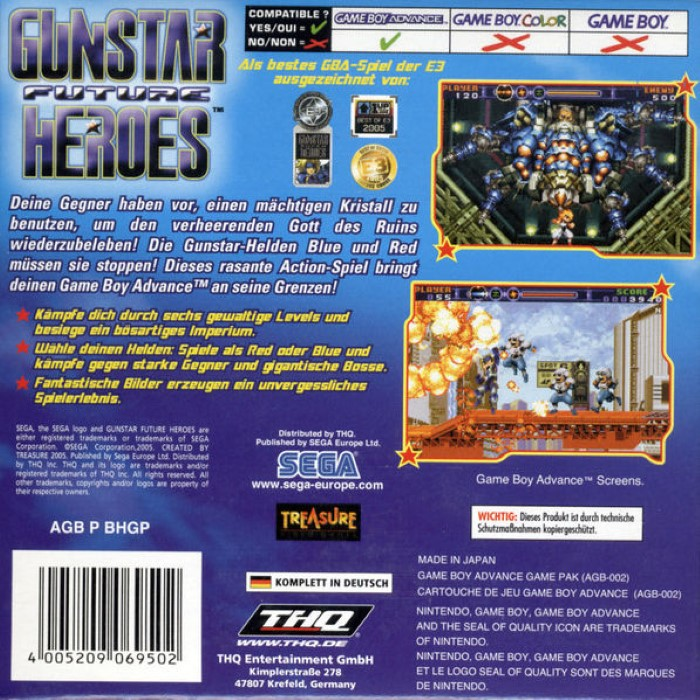 Gunstar Super Heroes - Dos
