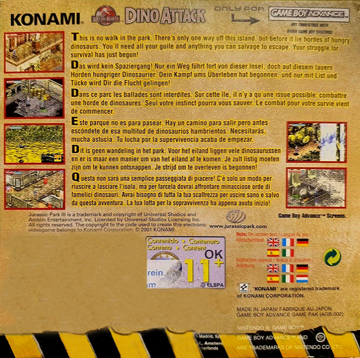 Jurassic Park III : Island Attack - Dos