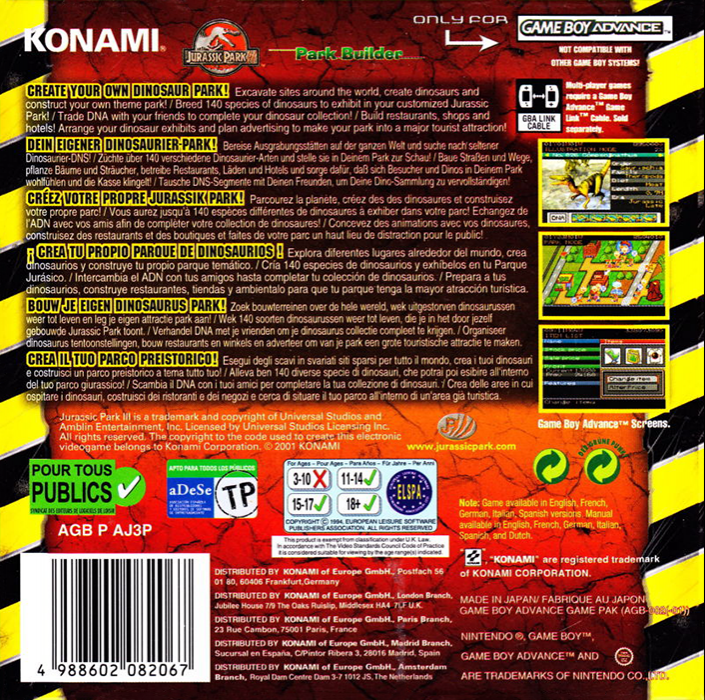 Jurassic Park III : Park Builder - Dos