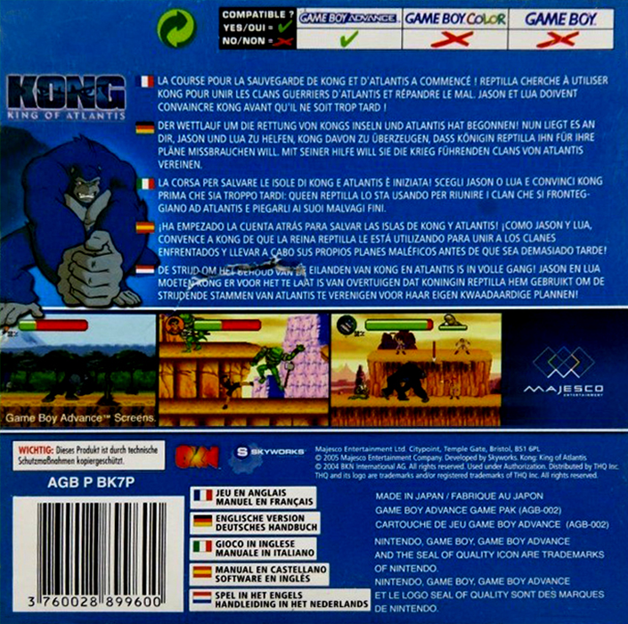 Kong : King in Atlantis - Dos