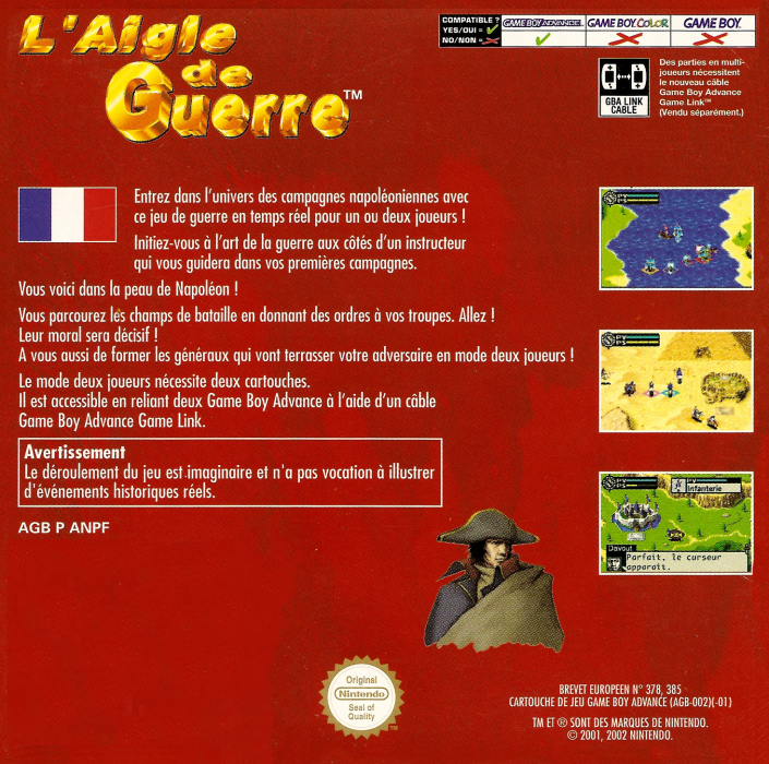 L'Aigle de Guerre - Dos
