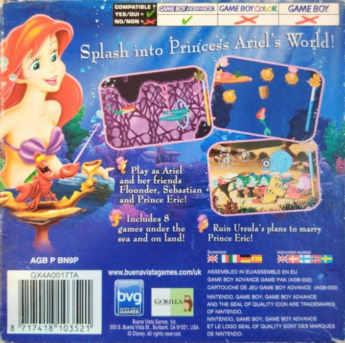 La Petite Sirène : Aventure Magique entre Terre et Mer - Dos