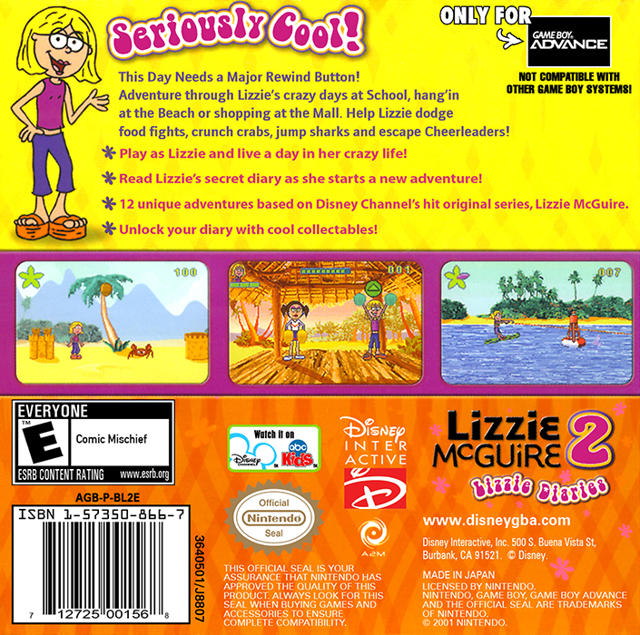 Lizzie McGuire 2 : Lizzie Diaries - Dos