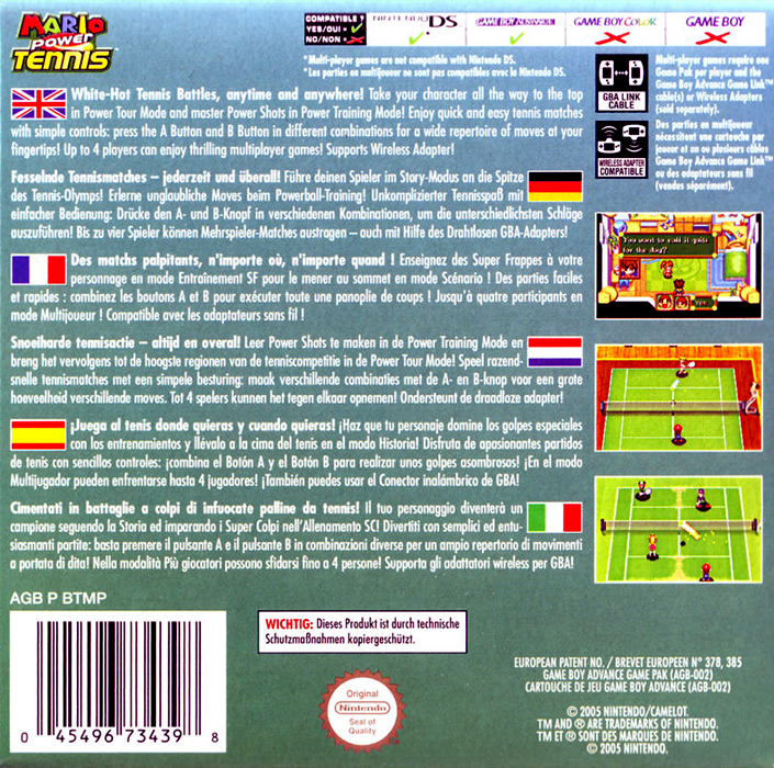 Mario Tennis: Power Tour - Dos