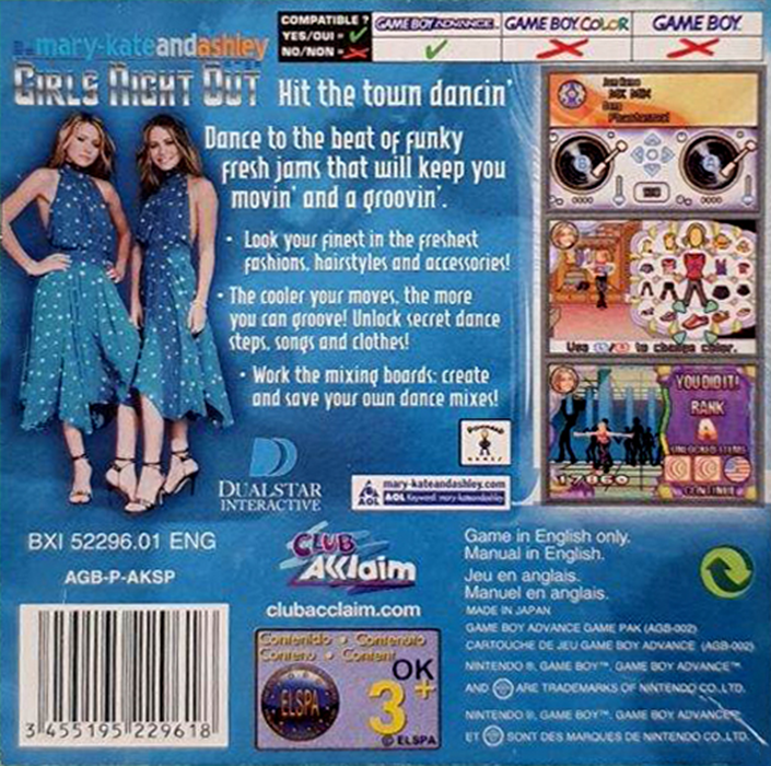 Mary-Kate and Ashley : Girls Night Out - Dos