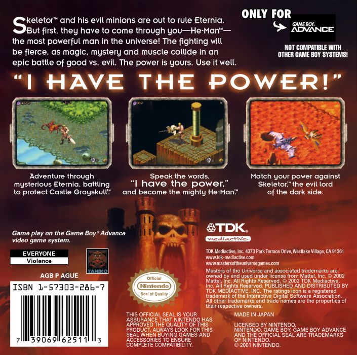 Masters of the Universe He-Man : Power of Grayskull - Dos