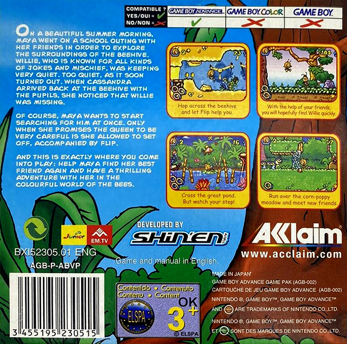 Maya l'Abeille : La Grande Aventure - Dos